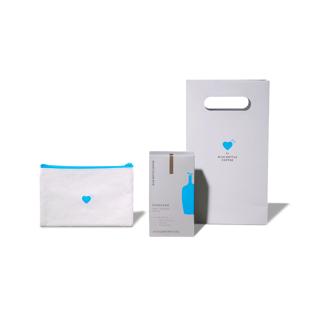 블루보틀 커피 x 휴먼 메이드 파우치 with 크래프트 인스턴트 에스프레소 싱글서브