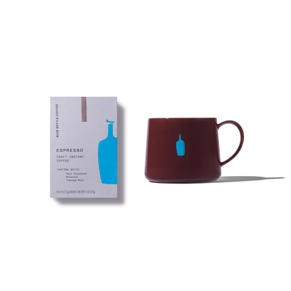 크래프트 인스턴트 커피 에스프레소 싱글 서브 & 홀리데이 머그 세트